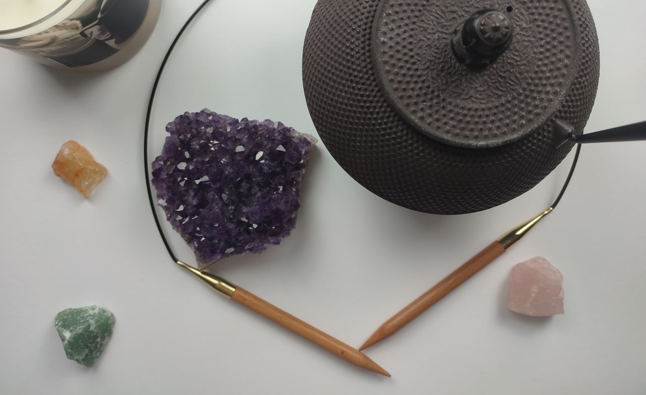 druty z żyłką niewymienną knitpro