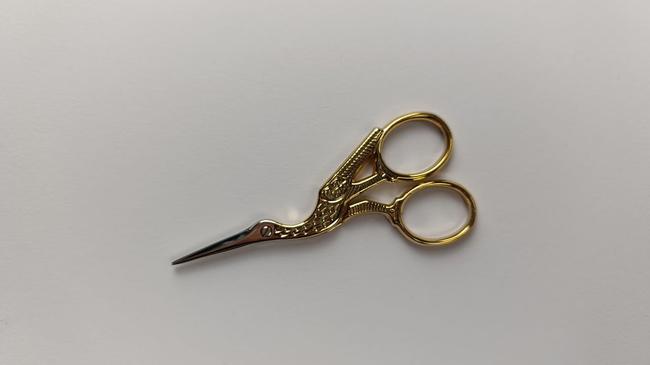 nożyczki dziewiarskie bocian